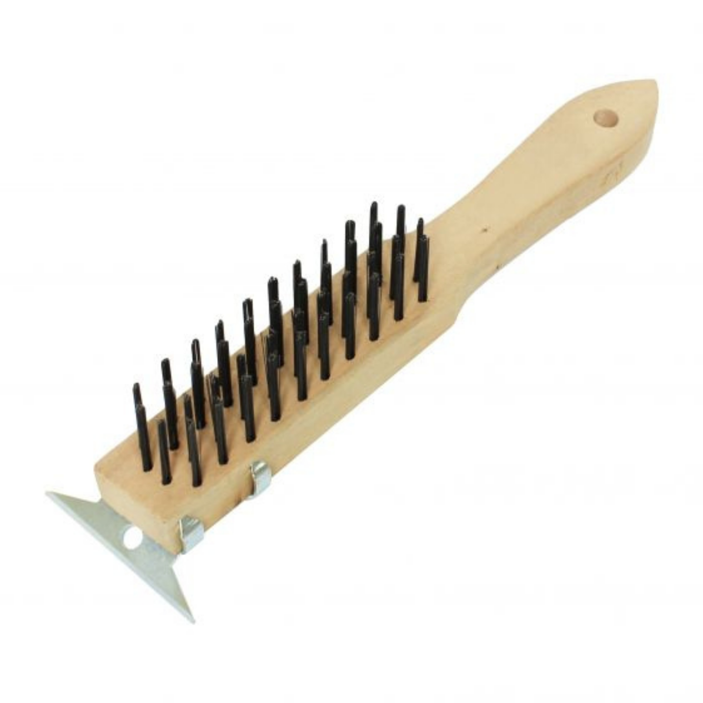 Thunder Group Wire Brush with Scraper 11" Handle Heavy Duty - WDBS011H