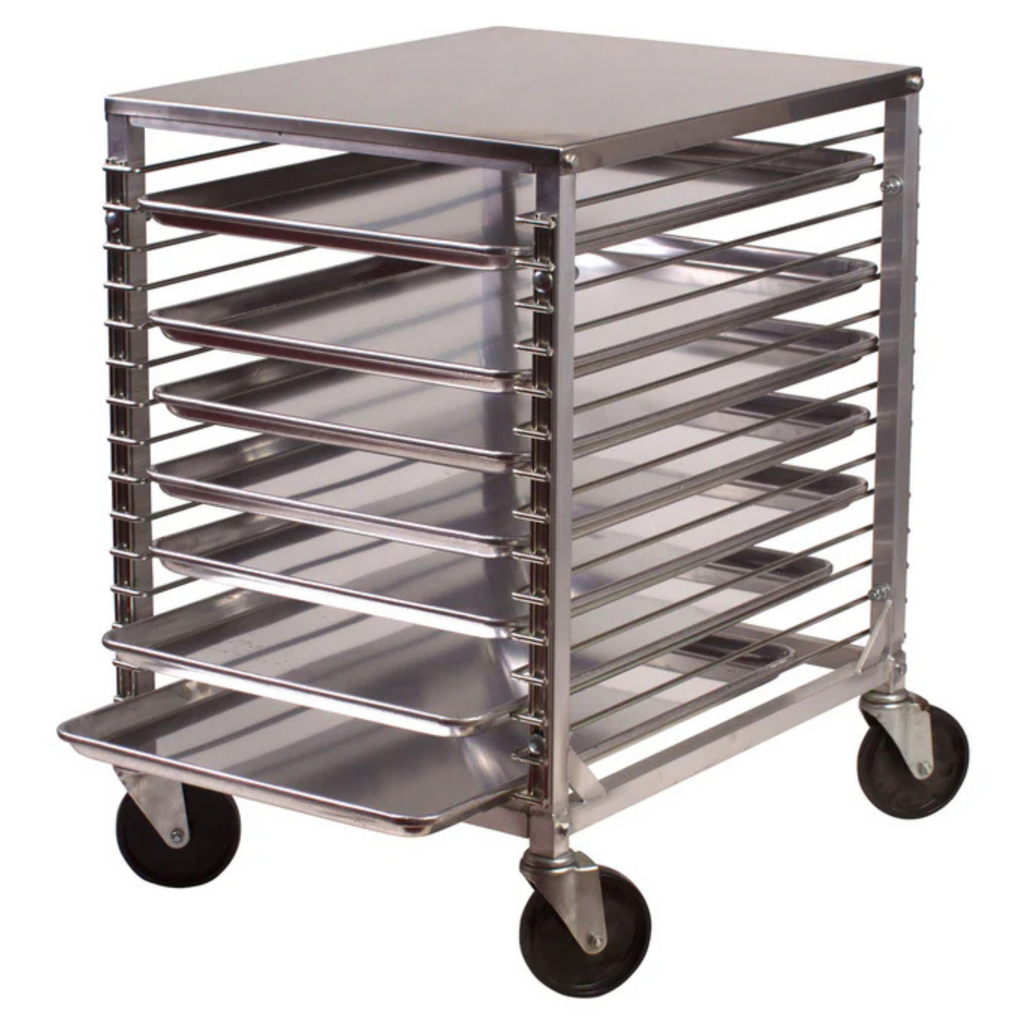 Winco 15 Tier Front-Loading Aluminum Pan Rack with Wire Slides - ALRK-15
