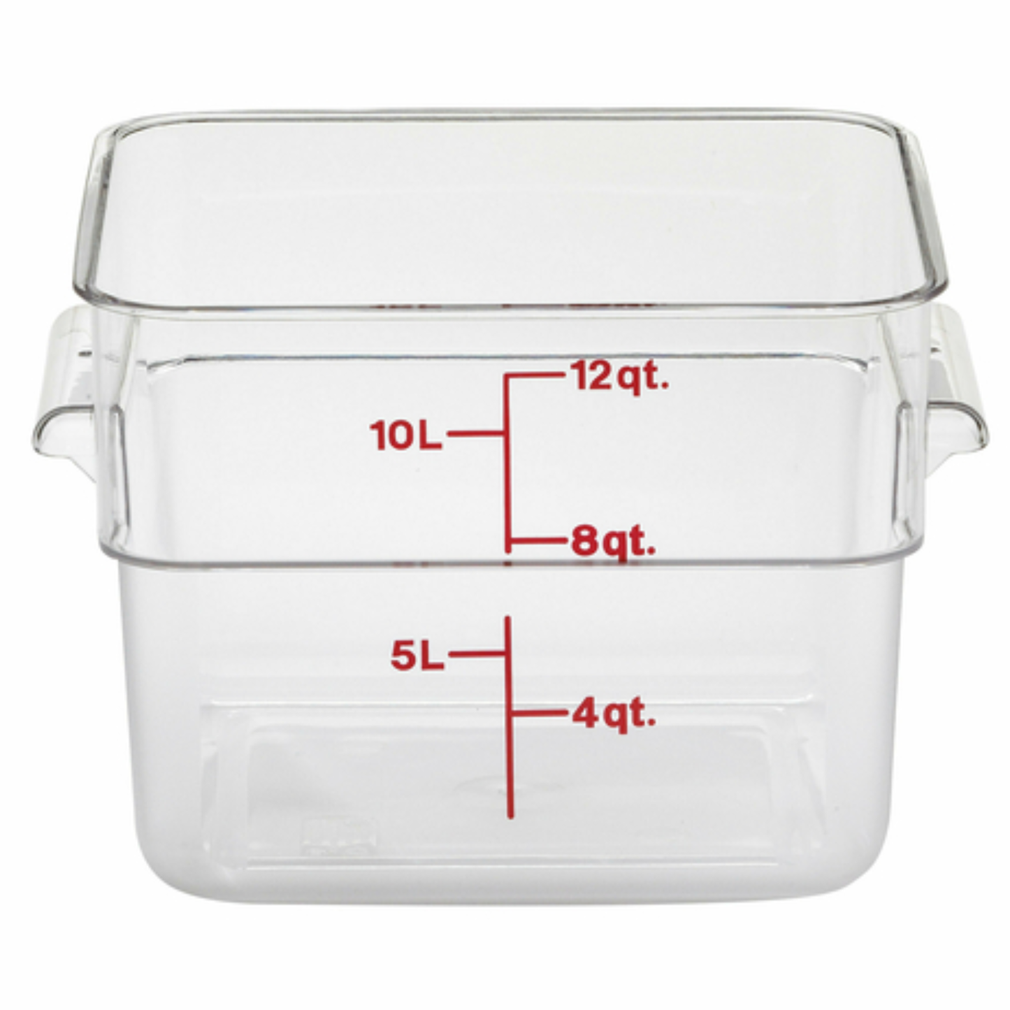 Cambro CamSquare® Food Storage Container 12 Quart Clear - 12SFSCW-135