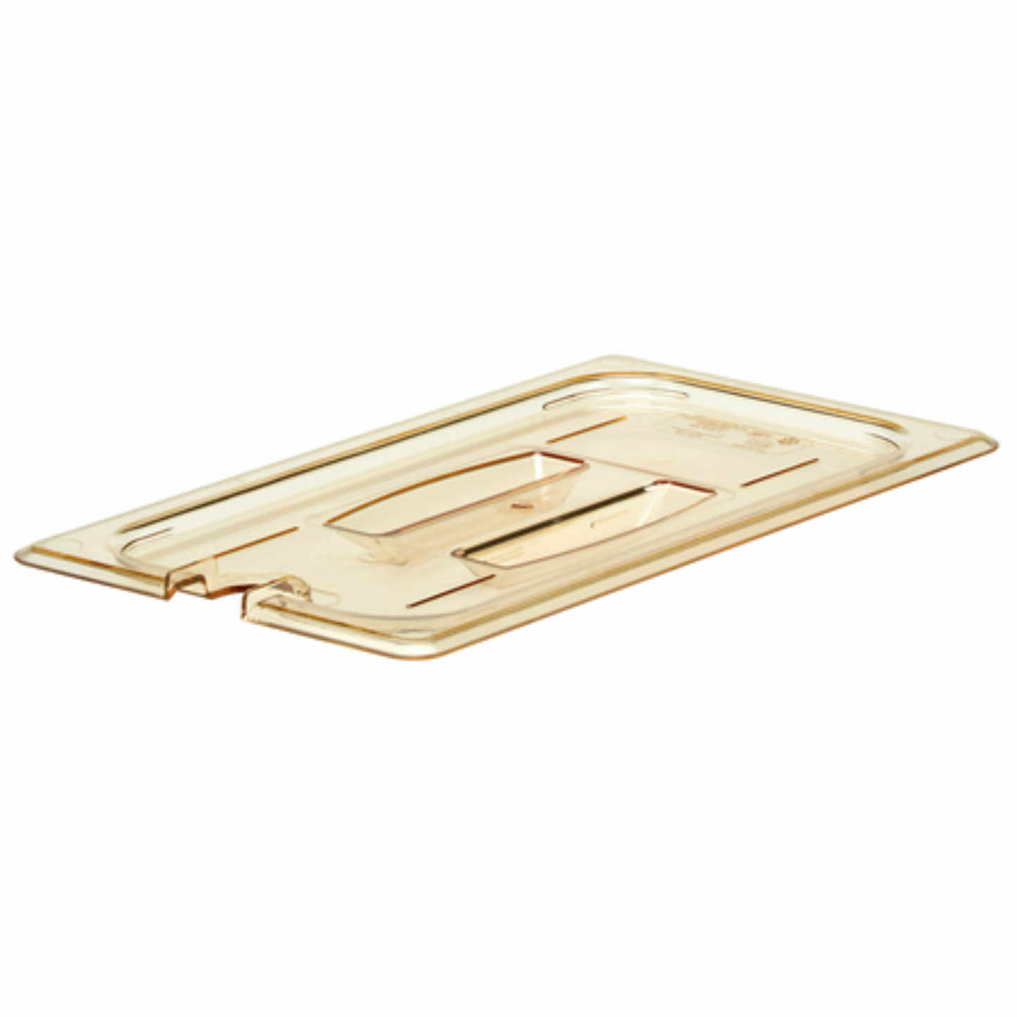 Cambro H-Pan™ High Heat Cover 1/3 Size Notched with Handle - 30HPCHN150