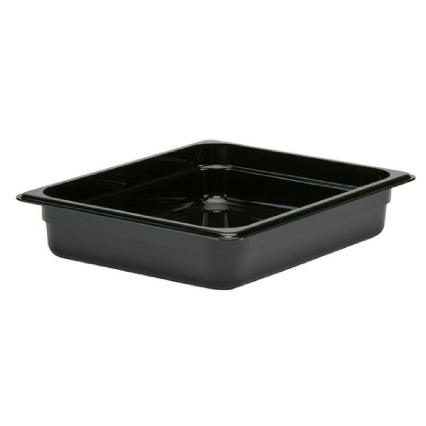 Cambro Camwear® Food Pan 1/2 Size 2-1/2" Deep Black Polycarbonate - 22CW110