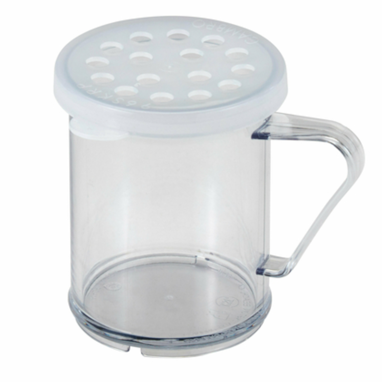 Cambro Camwear Dredge/Shaker 10 oz with Parsley Lid White - 96SKRP135