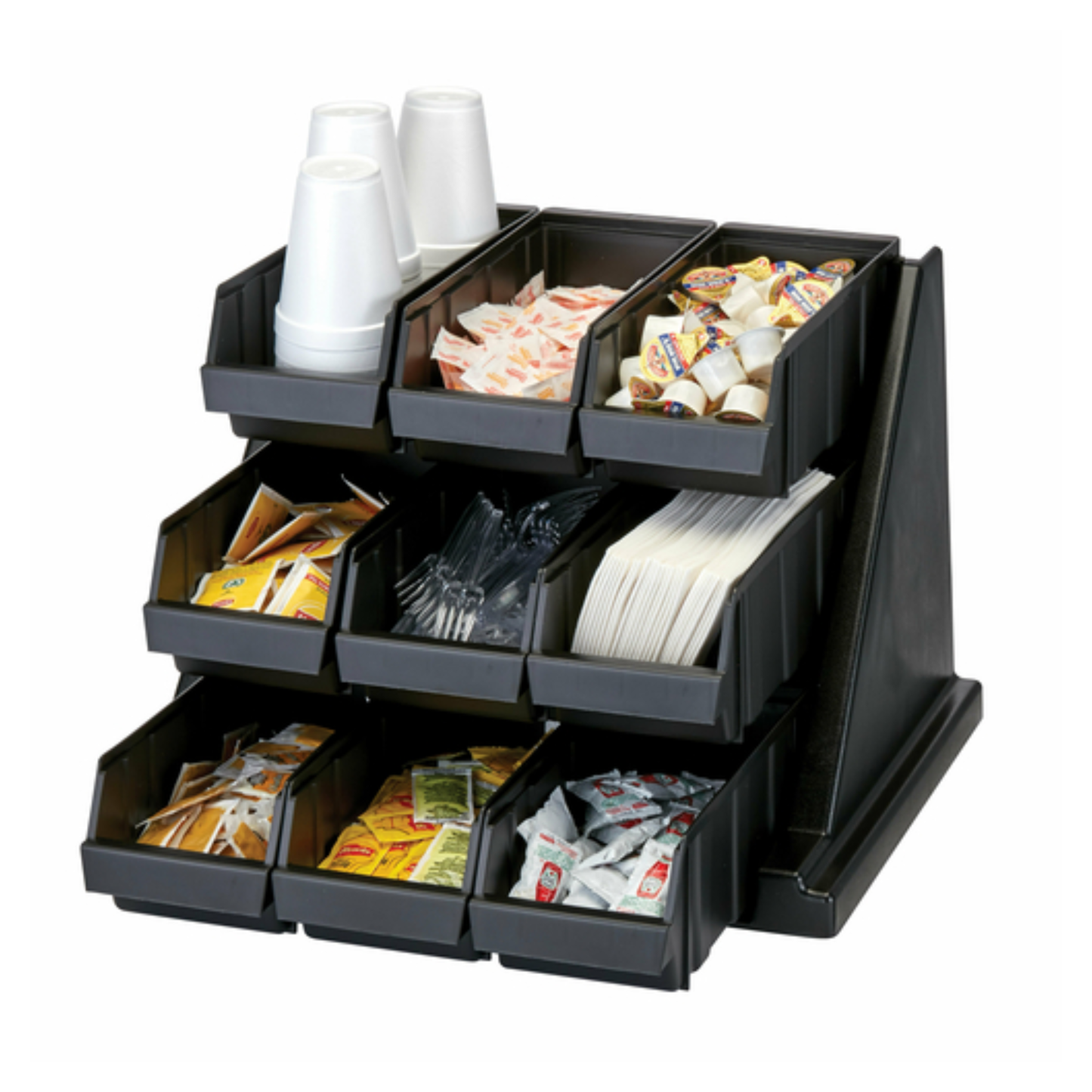 Cambro Storage Organizer Rack 9 Bin Black - 9RS9-110