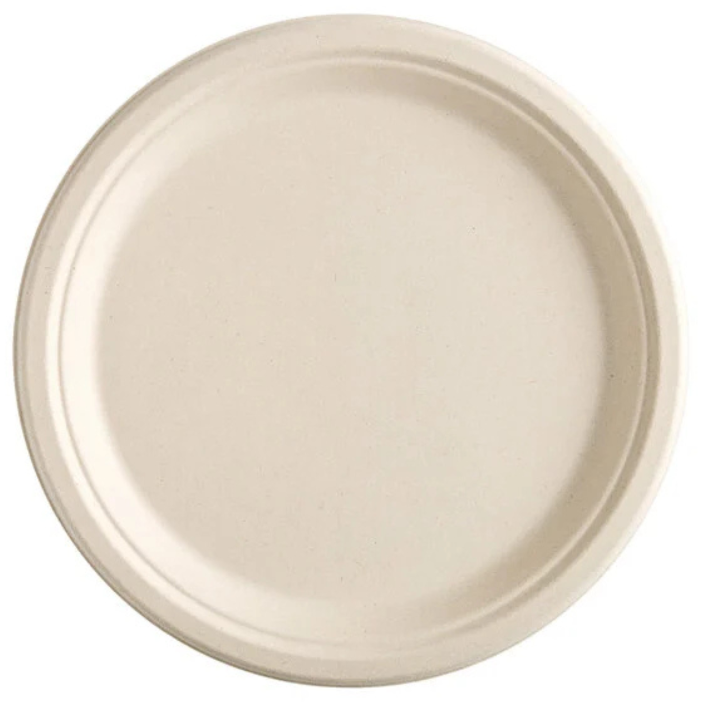 Plato de Papercraft redondo de 6" de fibra marrón natural, 1 m