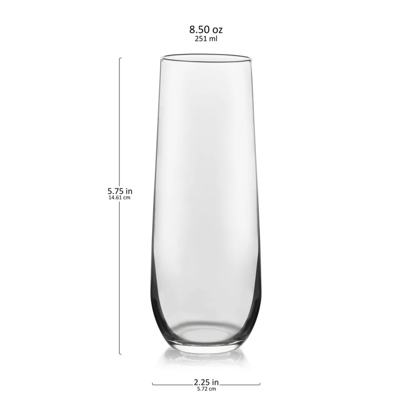 Libbey Stemless Champagne Wine Glass 8.5 oz - DZ - 228