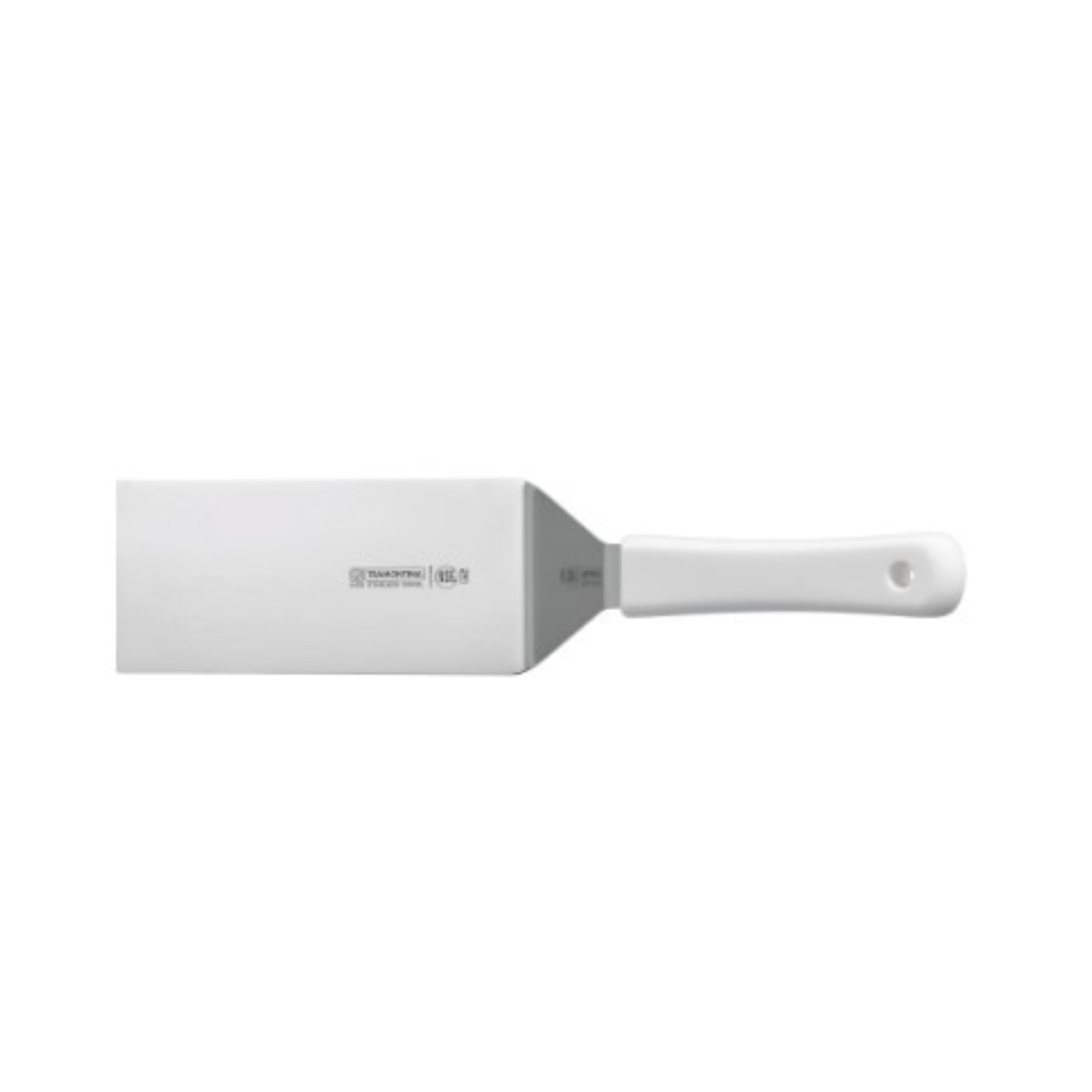 Tramontina Stainless Steel Square Turner White Poly Handle NSF 6x3" 80010-071