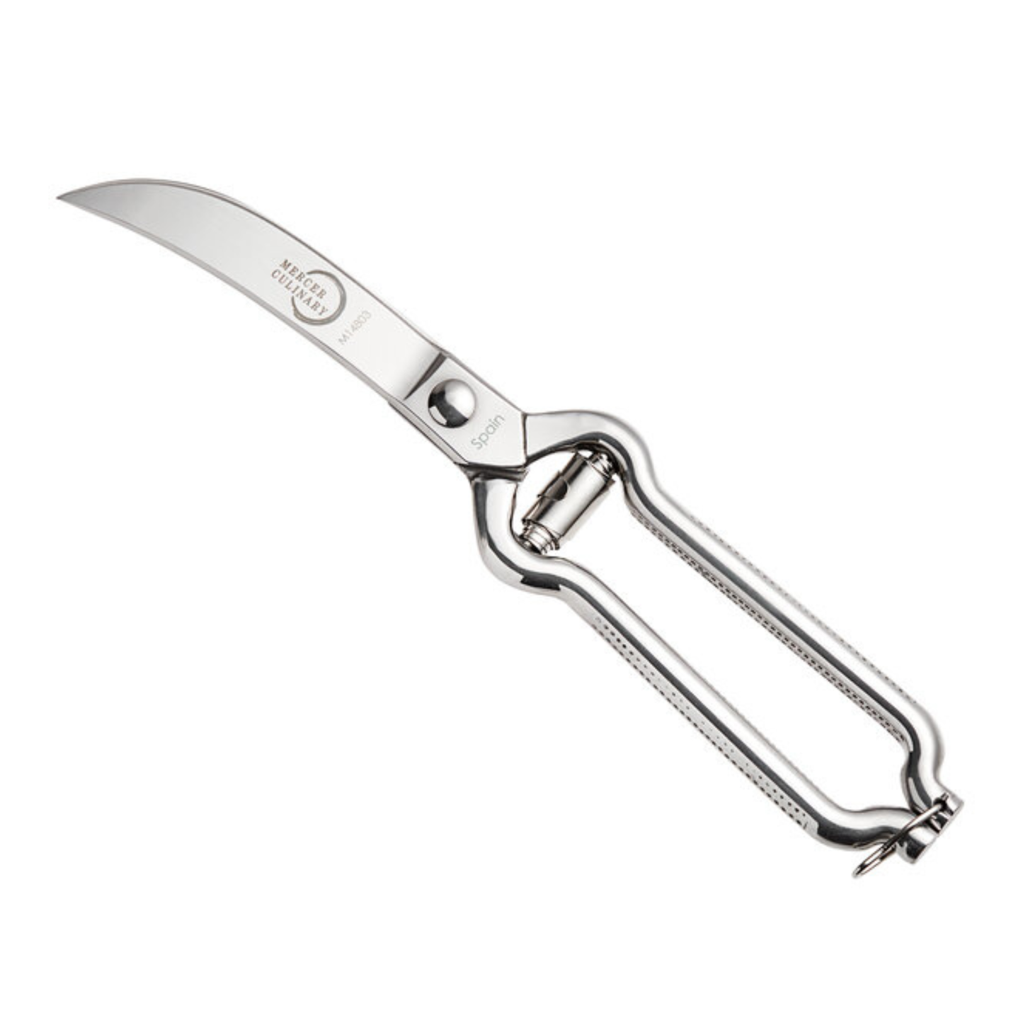 Tijeras para aves Mercer Tool, 9.5" de largo, cierre de seguridad, acero inoxidable forjado - M14803