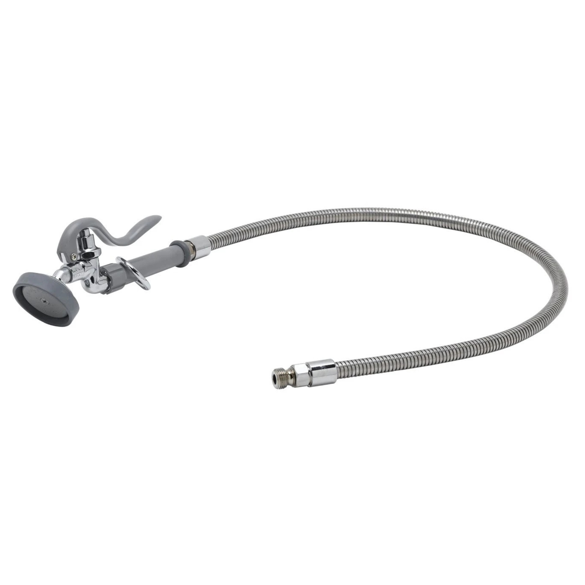 T&S Brass Pre-Rinse Spray Assembly Stainless Steel Self-Closing Angled - B-0950