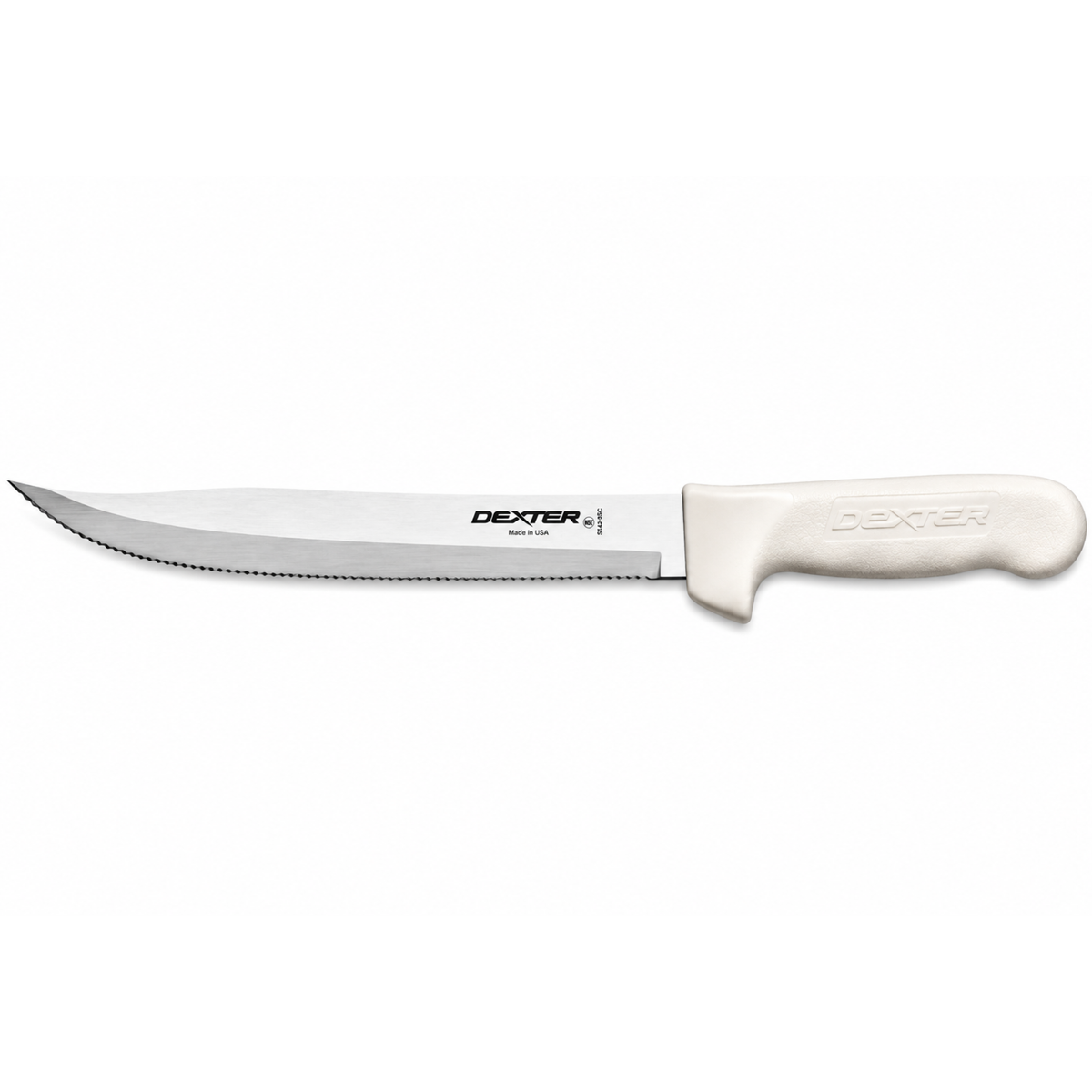 Rebanadora multiusos Dexter Russell de 9" festoneada blanca