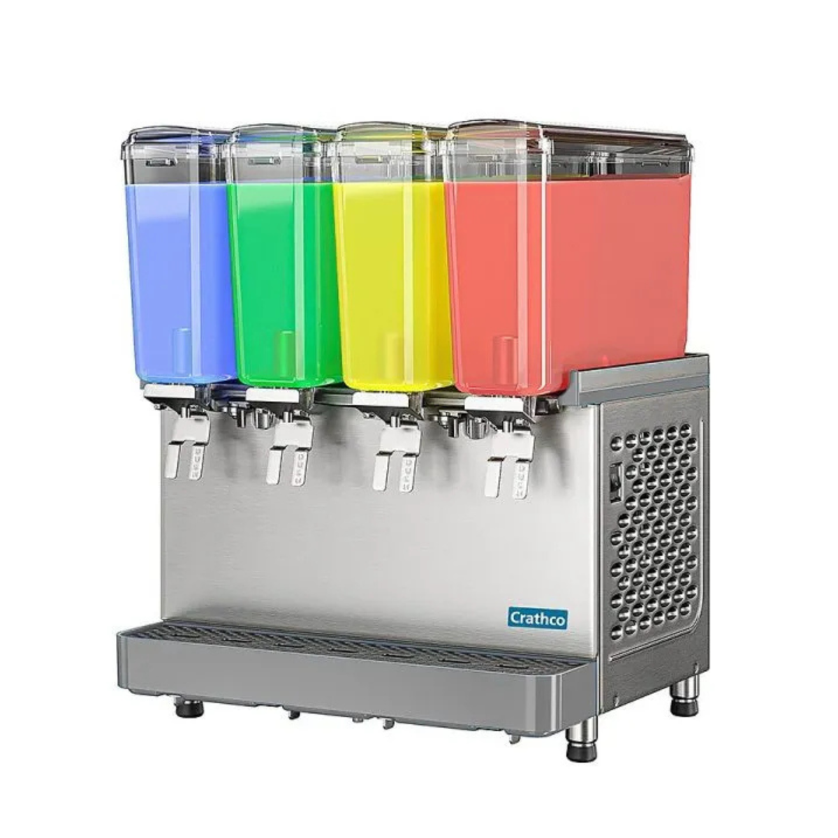 Crathco Mini Quad Pre-Mix Cold Beverage Dispenser NSF (4) 2.4 Gal Bowls - SR-4E-16