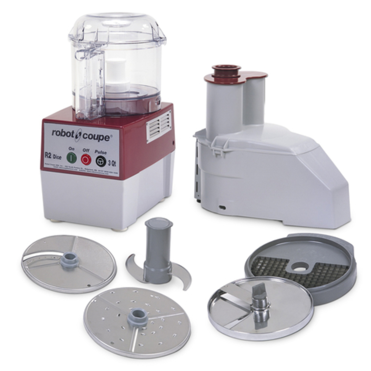 Robot Coupe Combination Food Processor Clear Polycarbonate Bowl with - R2CLRDICE