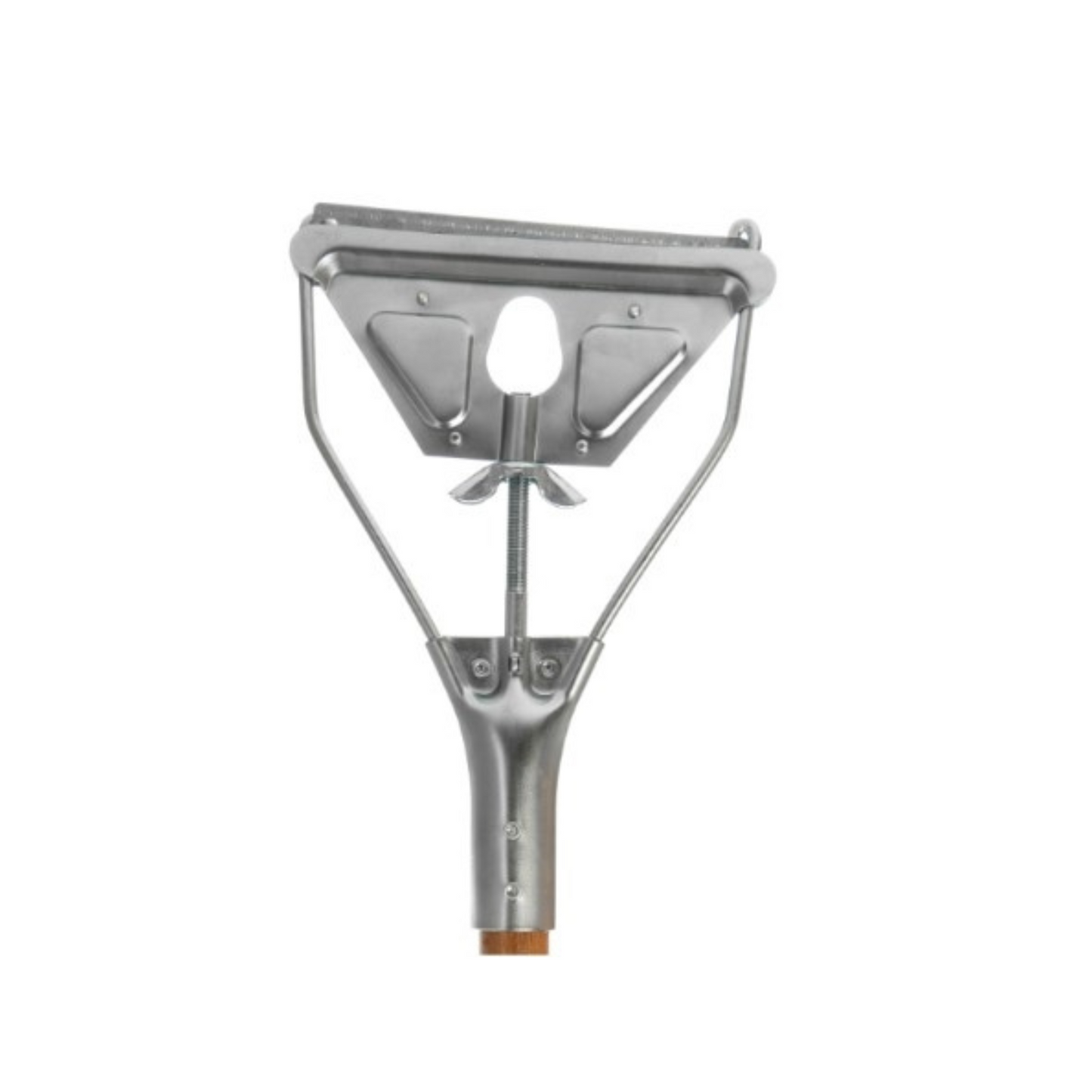 Mango de trapeador de cambio rápido CCK, 63" de largo, 1-1/8" de diámetro, cabezal de metal, mango de madera - 4034000