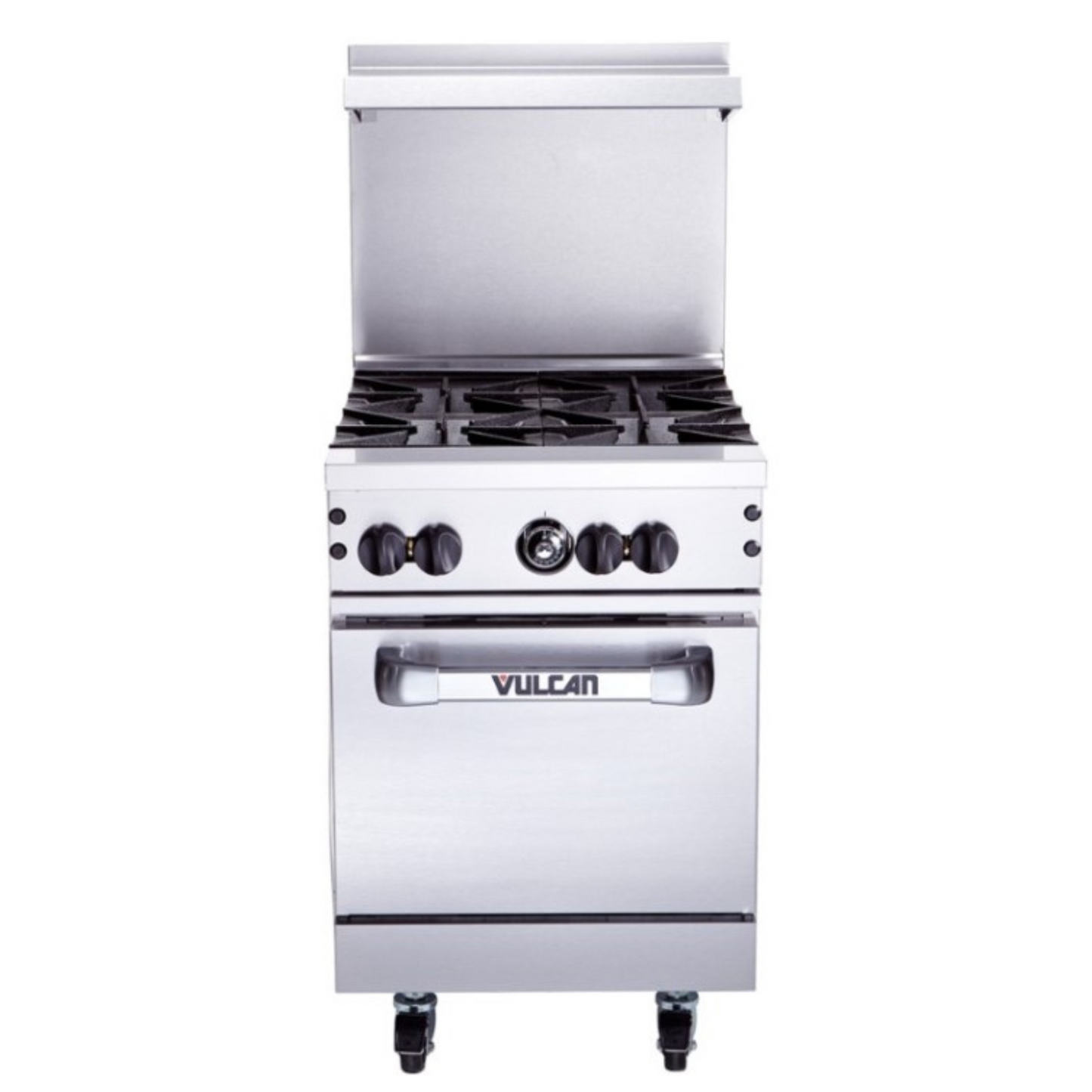 Vulcan 24" Range, 4 Open Burners, Standard Oven, Natural Gas - 24S-4B