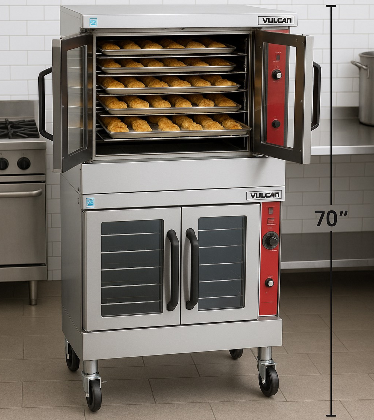 Vulcan Oven, Convection 2 Full Size Lg Depth -NAT - VC44GD