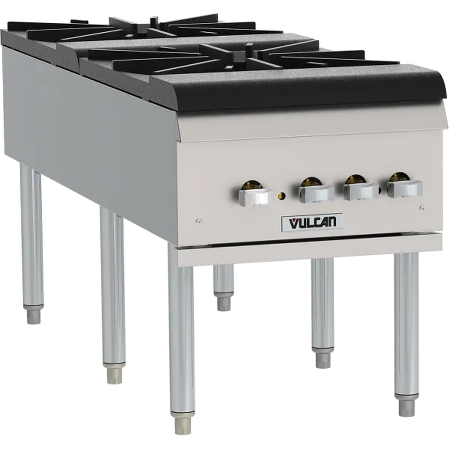Vulcan Gas Stock Pot Range NSF 2-Burner Stainless Steel 18" VSP200F-1