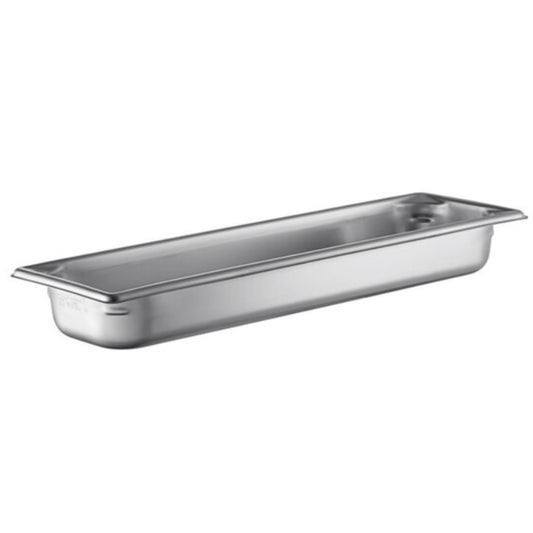 Sartén para mesa de vapor Vollrath, tamaño mediano, larga, "Super Pan" V, 6,35 cm de profundidad - 30522