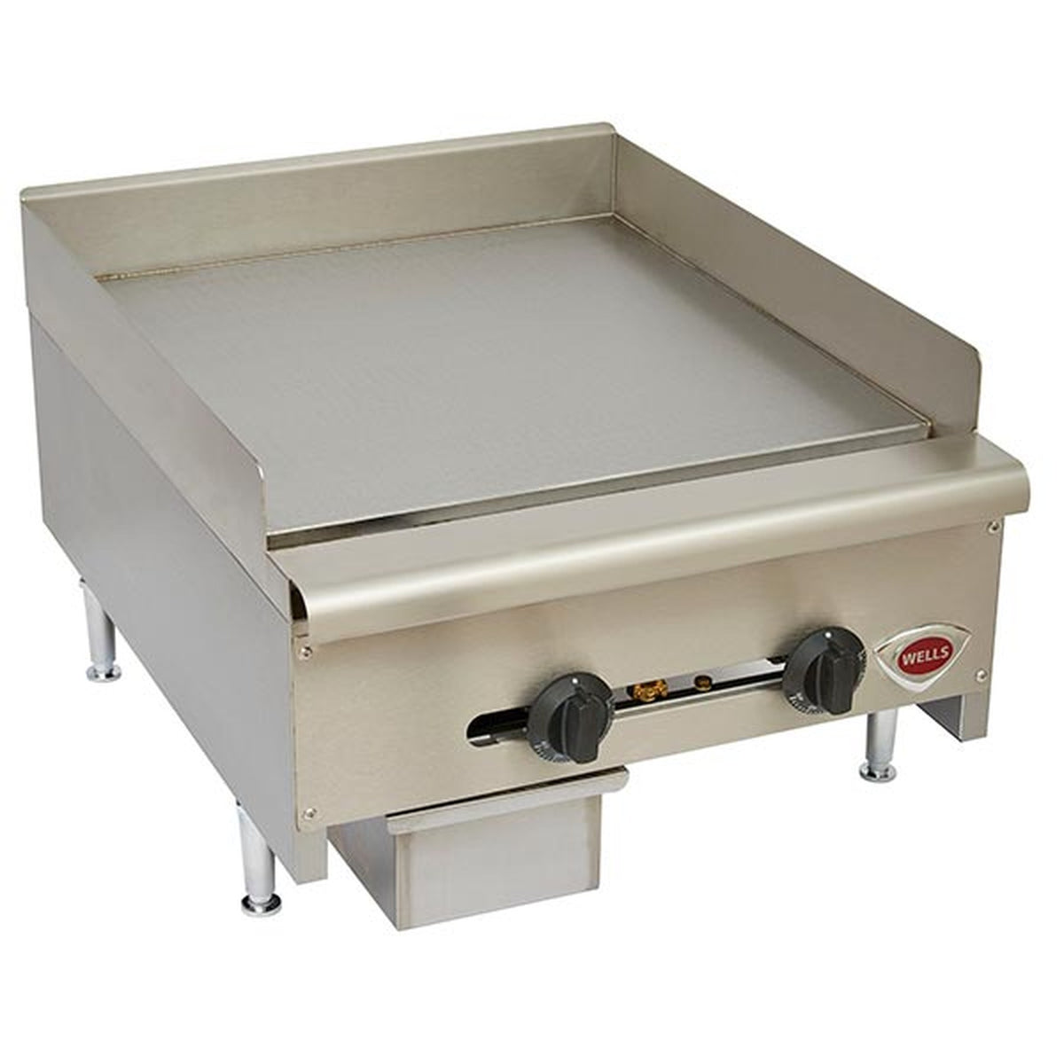 Wells Heavy-Duty Gas Countertop Griddle NSF 24" Manual - 60,000 BTU - HDG-2430G
