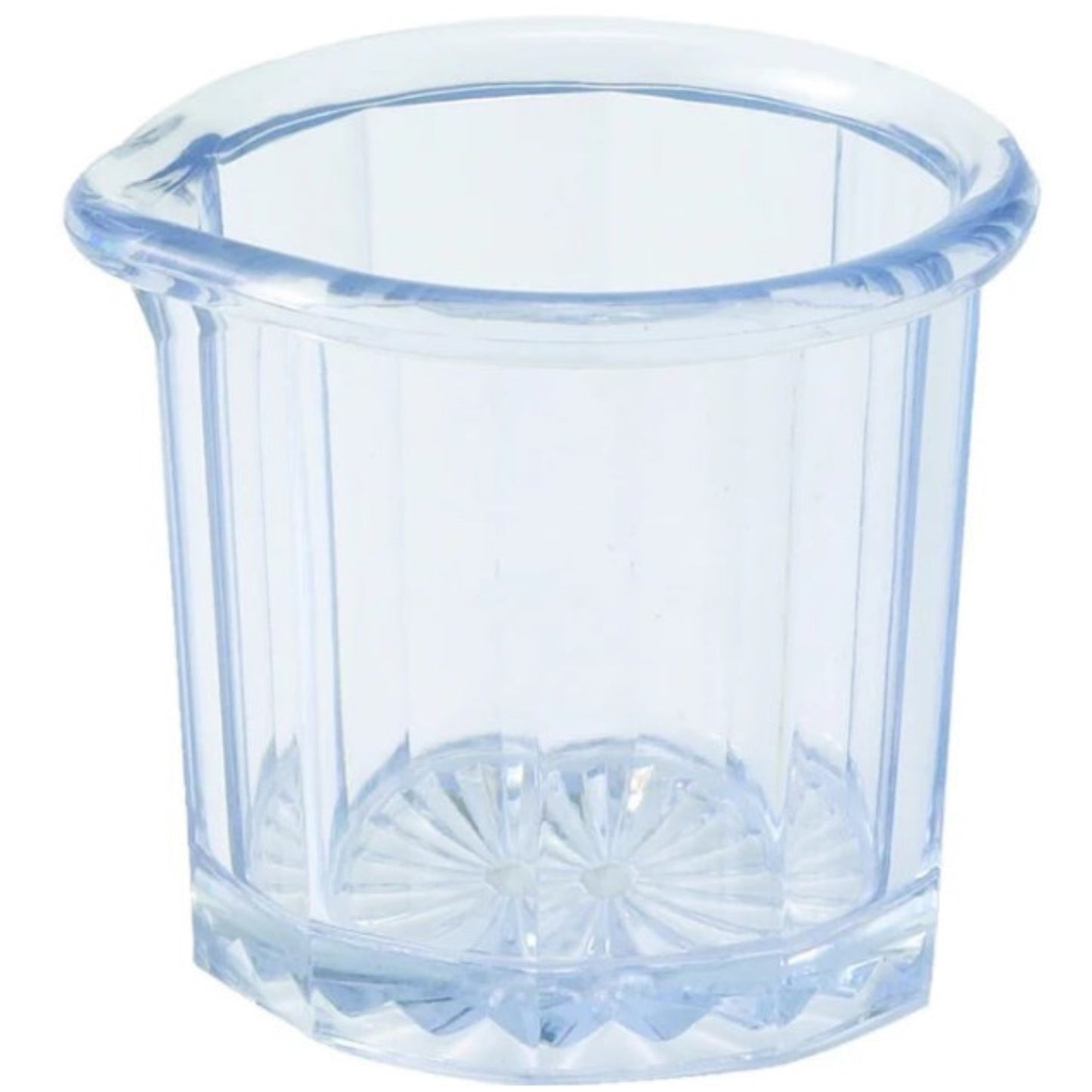 Vaso para jarabe/cremera Winco PSN-2 de plástico SAN transparente de 2 oz - Paquete de 24 unidades