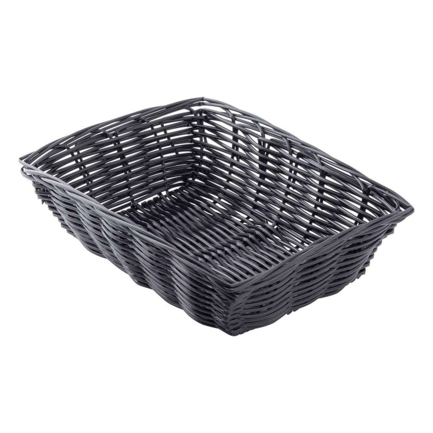 TableCraft - Cesta rectangular negra de 23 x 15 cm - TCP2472