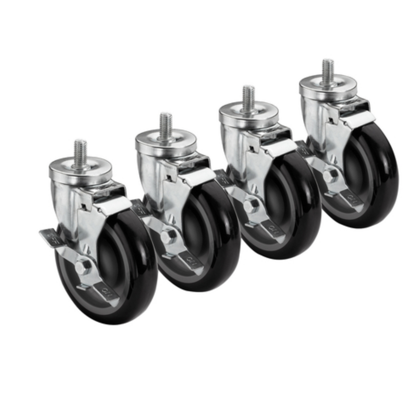 Krowne Stem Caster Threaded 5"dia - 28-141S