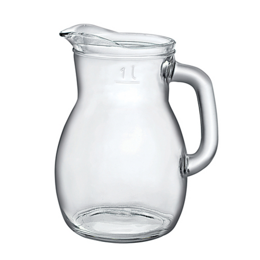 Jarra de vidrio Bormioli Rocco Bistrot de 1 L, 1 litro (paquete de 6)