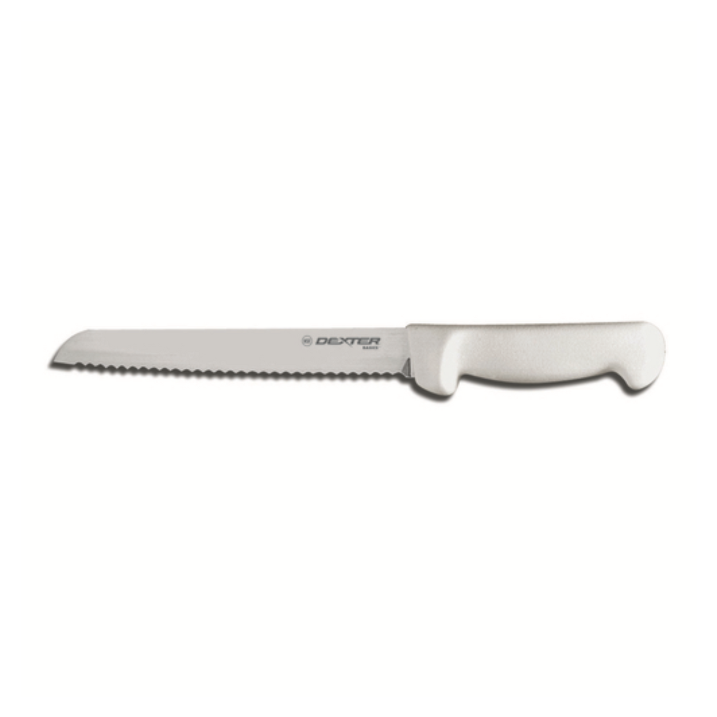 Scalloped Slicer 10" Wht Hdl Dexter-Russell