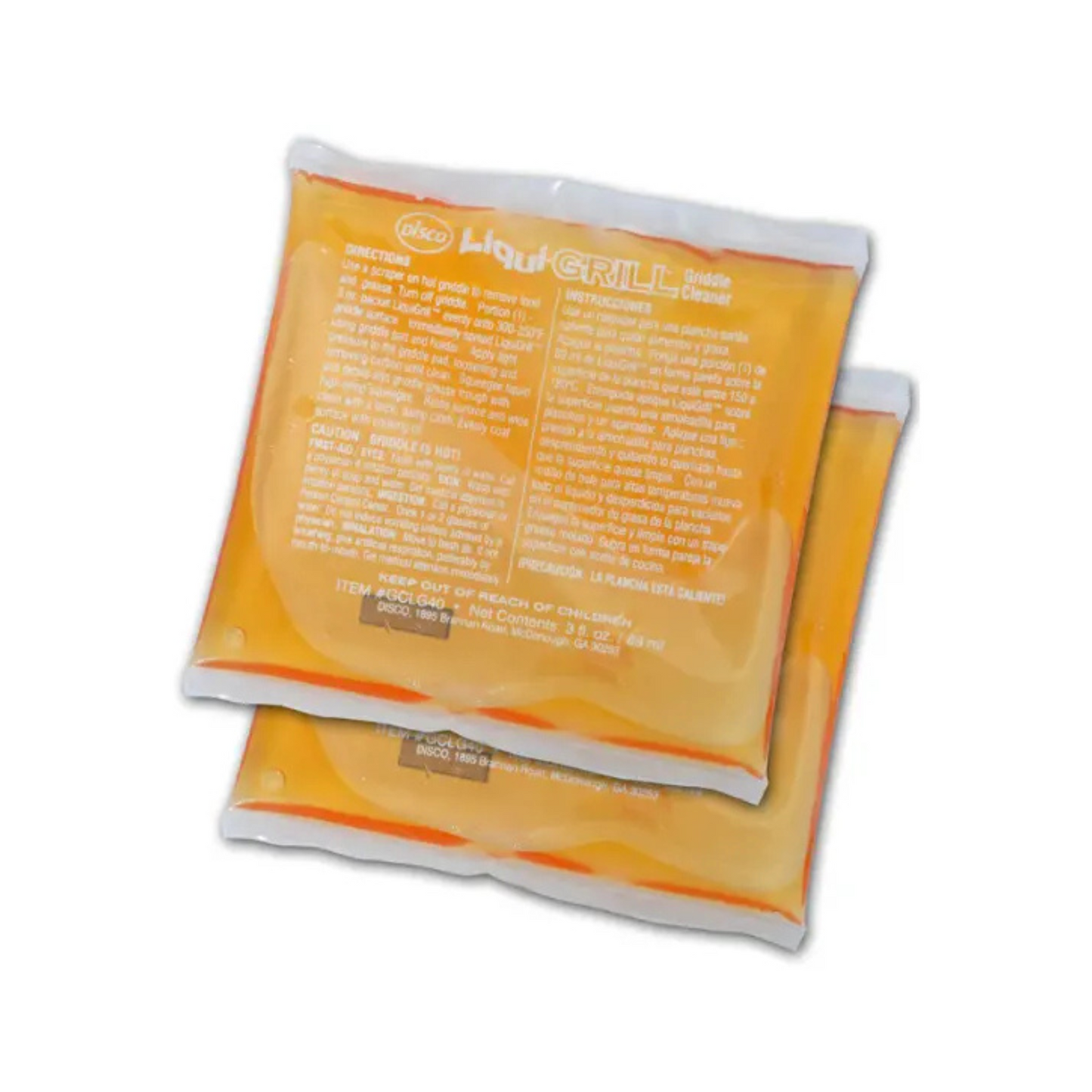LIMPIADOR DE PLANCHAS LIQUI-GRILL, PAQUETES DE 85 g - DISCOGCLG40