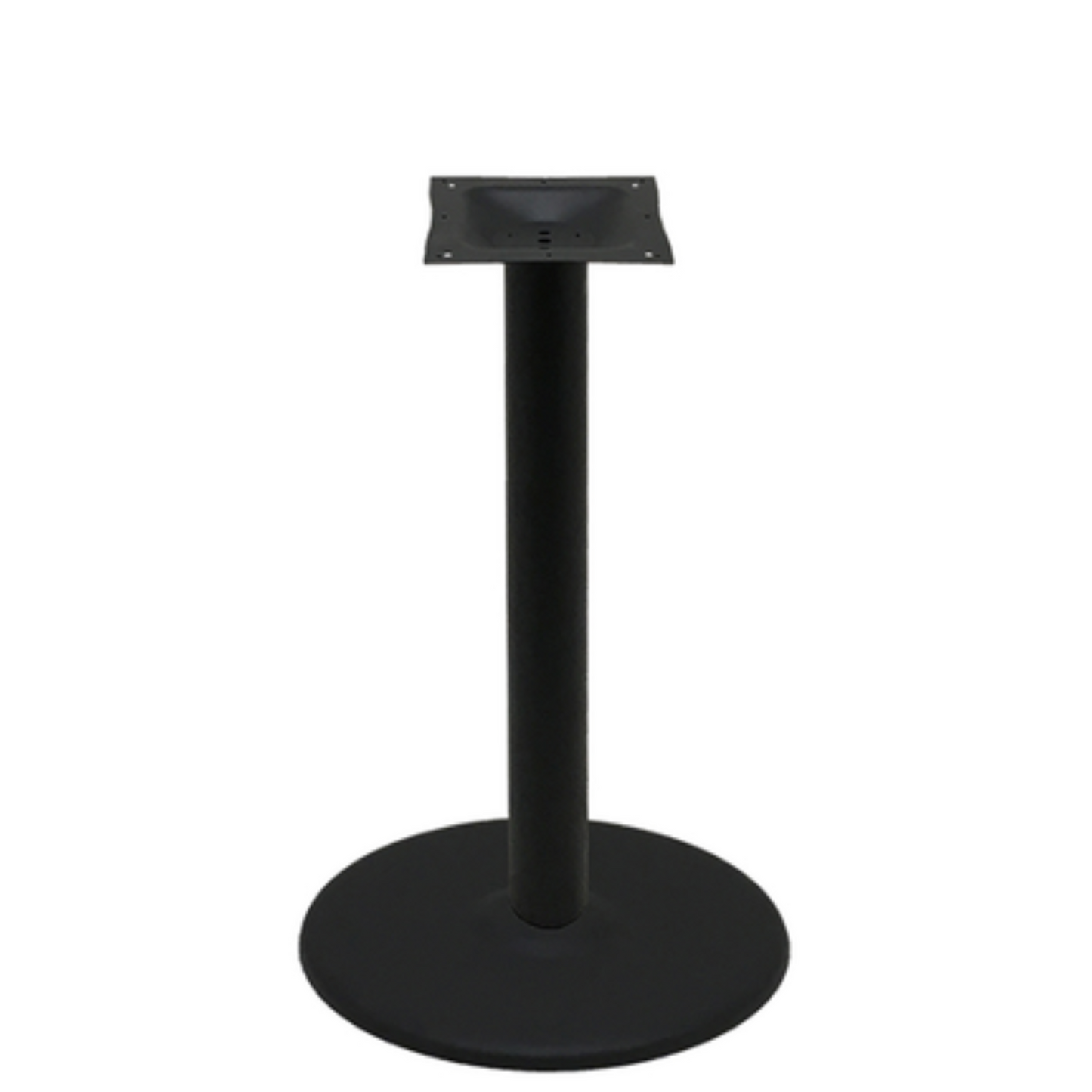 Oak Street Table Base, 22" Round Cast Iron - Black - B22DISC-STD Oak Street