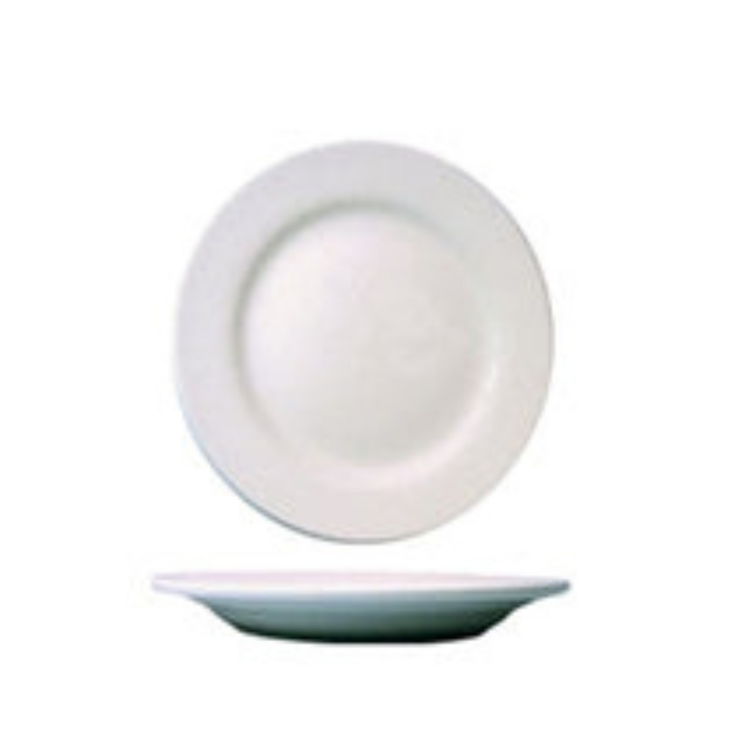 CCK Plate, 9", Wide Rim, White - CS2D