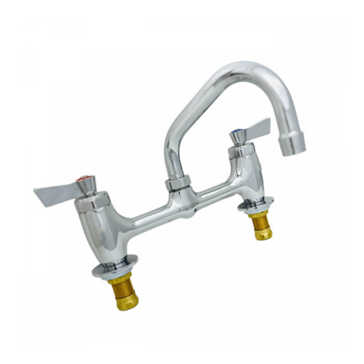Grifo Fisher para encimera, distancia entre centros de 8", caño giratorio de 12", manijas de palanca ADA - 33130