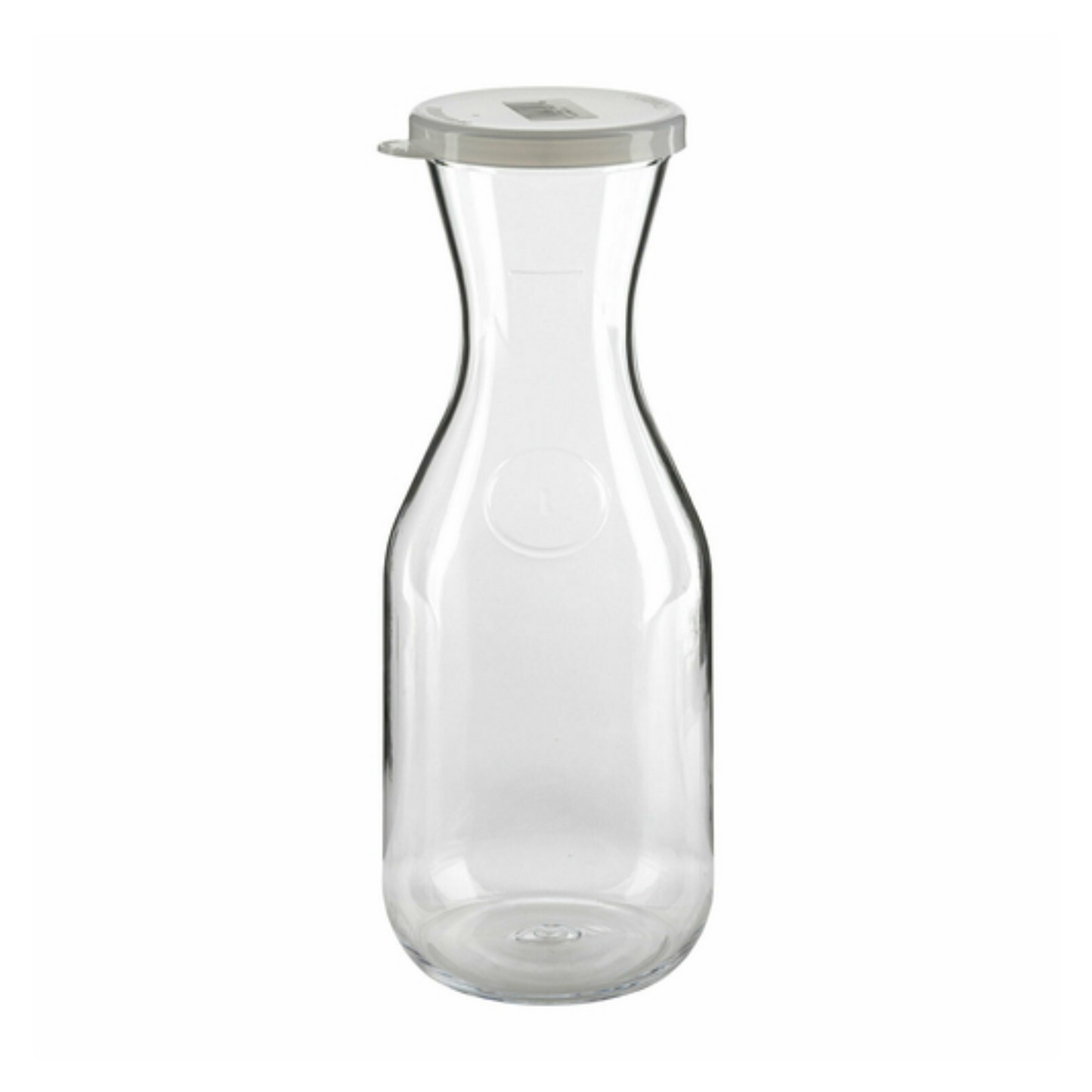 Jarra de bebidas Cambro de policarbonato transparente de 1 litro con tapa - WW1000135