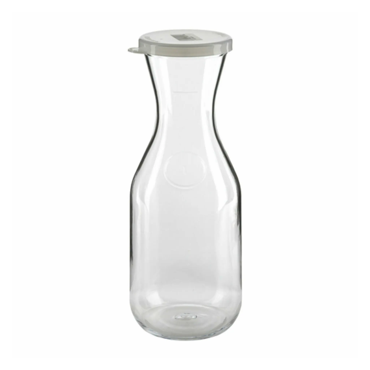 Cambro Beverage Decanter Carafe Clear Polycarbonate 1 Liter W/Lid - WW1000135 Cambro