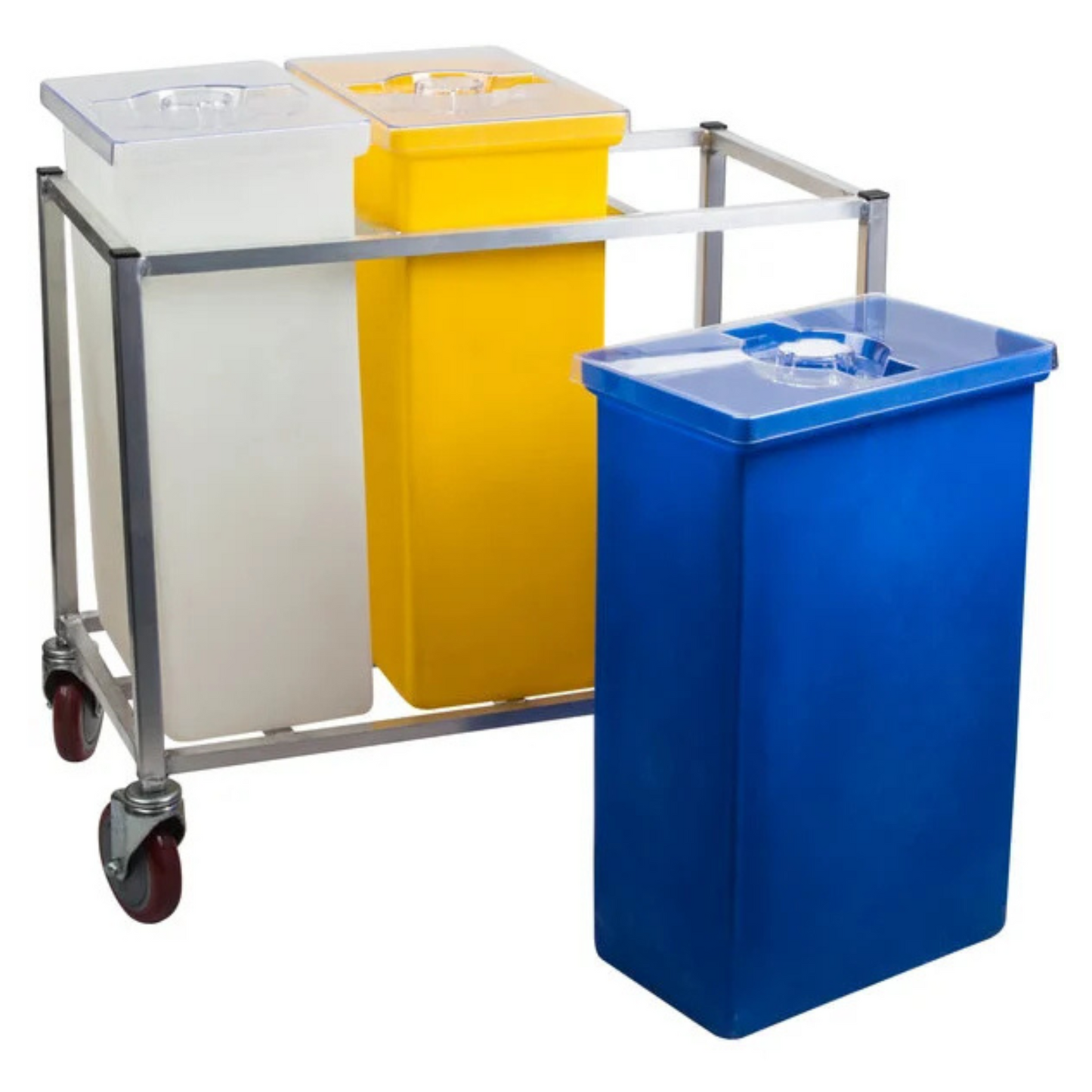 Winholt - Triple Ingredient Bin White ,Yellow and Blue - 148PIB