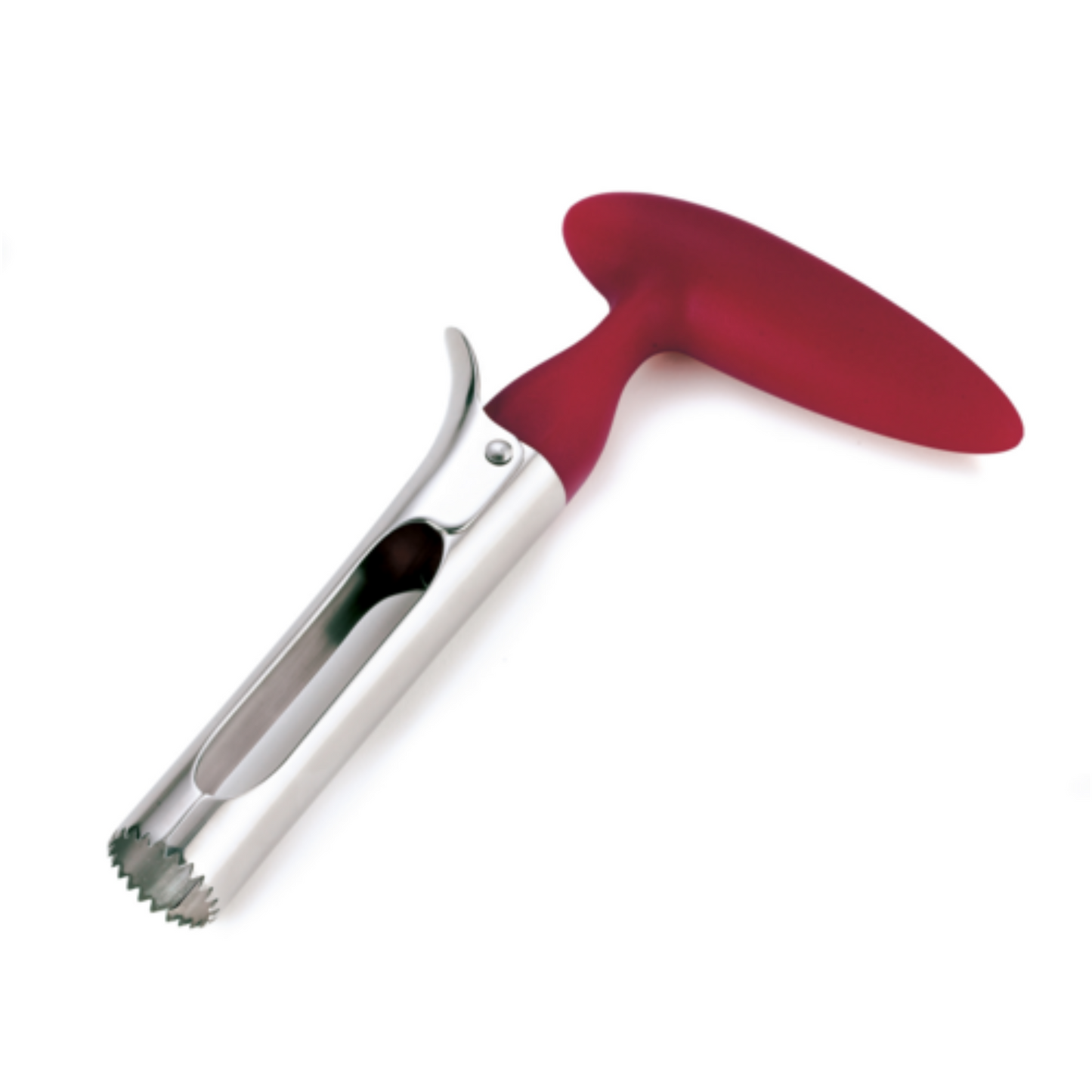 Browne Foodservice - CUISIPRO Apple Corer 7"/18cm, 7.3" L x 4" W x 0.5" H, Unique lever splits in half for easy release of apple core, ergonomic handle - BWN747150 -