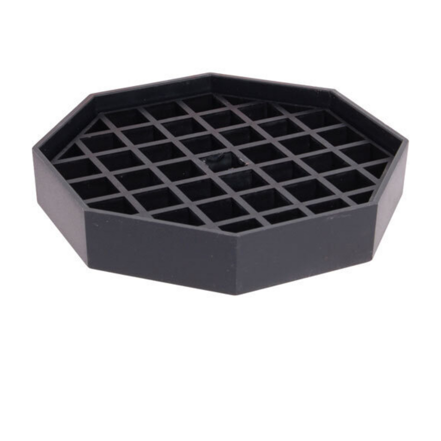Winco Drip Tray, Octagonal Black 4.25"x4.25" - 290-1041