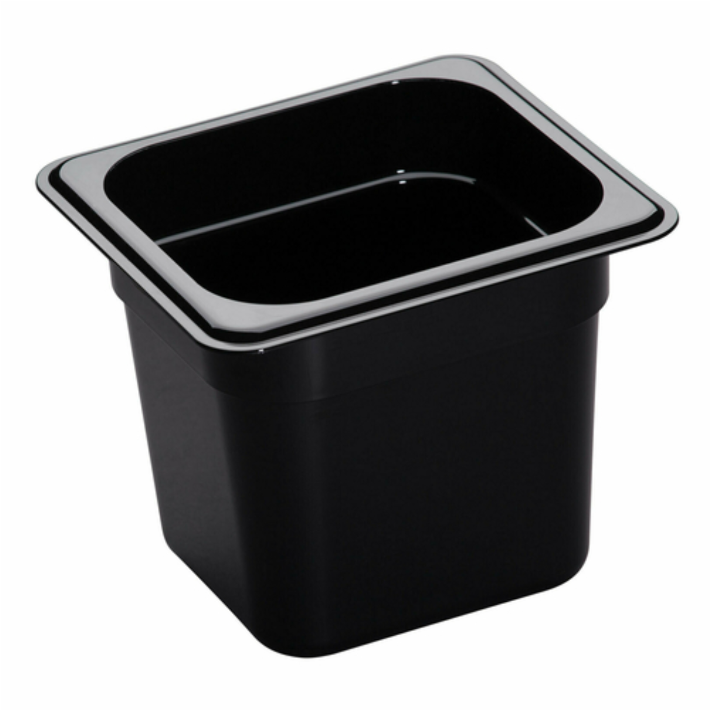 Cambro Hot Food Pan High Heat 1/6 Size Black 6" Deep - 66HP110
