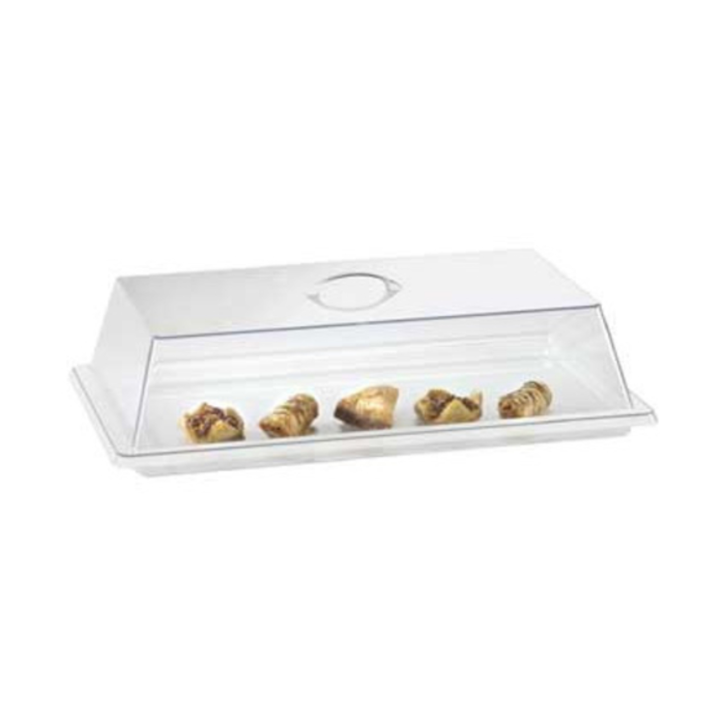 Cal‑Mil Cake Cover Flat Rectangular Clear Polycarbonate 13" × 18" × 4" - 327‑13