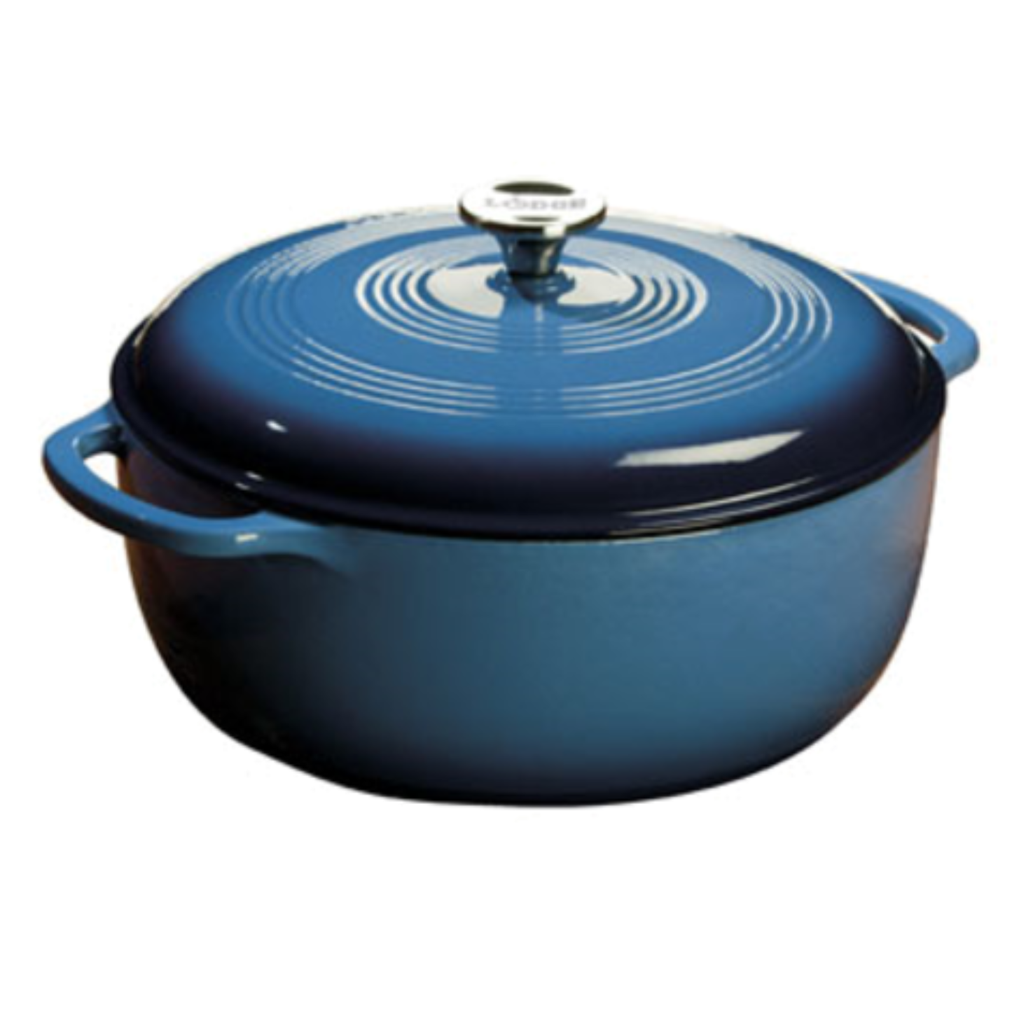 Lodge Dutch Oven 7.5 Qt Round w/ Lid Blue Enameled Cast Iron EC7D33
