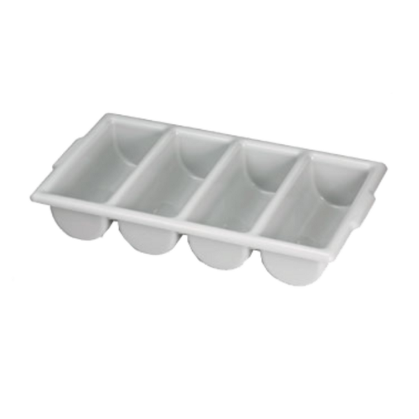 TableCraft - Cutlery Bin 4 Comp. Grey - TCP1524G TableCraft