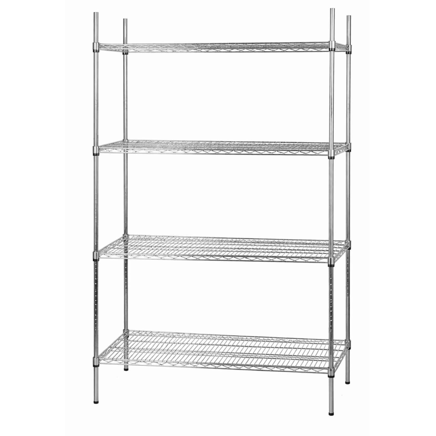 CCK Shelving Kit, 24" x 36" 4 Shelves Chrome