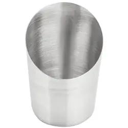American Metalcraft French Fry Cup 12oz Angled SS - FFCS45 American Metalcraft