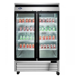 Atosa Freezer Merchandiser, 2 Section, Bottom Mount - MCF8703ES