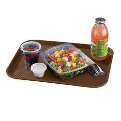 Cambro Fast Food Tray, Brown, 10"X14" - 1014FF167 Cambro