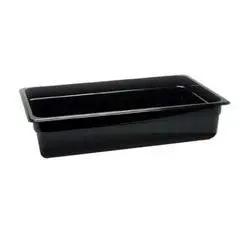 Cambro Cold Food Pan, Plastic - Full Size 4" Deep - Black - 14CW110 Cambro