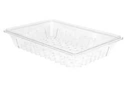 Colador Cambro para alimentos, transparente, 45,7 x 66 x 15,2 cm - 1826CLRCW135