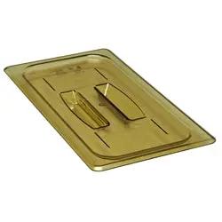 Cambro Hot Food Pan Cover, Half Size W/Handle Amber-20HPCHN150 Cambro