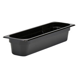 Bandeja Cambro para alimentos, tamaño 1/2, 4 pulgadas, color negro intenso - 24LPCW-110