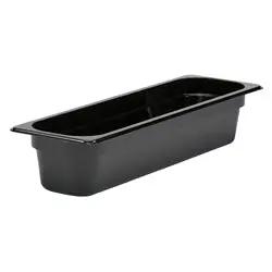 Cambro Food Pan 1/2 Size 4 Deep Black - 24LPCW-110 Cambro