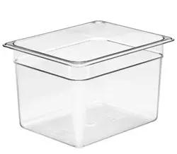 Cambro Food Pan, 1/2 Size 8" Deep, Polycarb. Clear - 28CW135 Cambro