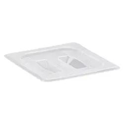 Cambro Food Pan Cover, 1/6 W/ Handle Translucent - 60PPCH190 Cambro